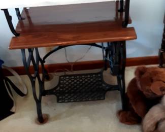 Marble Top Sewing Machine Table. Nice!
