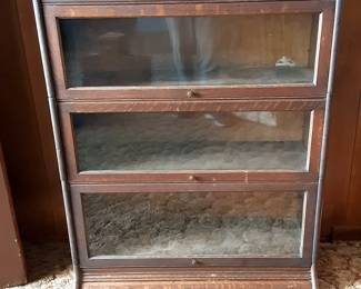 Antique Oak ( Glass doors) Book Case
