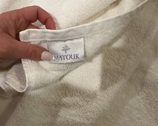 Matouk linens and towels