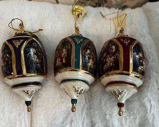 Bradford Exchange vintage Christmas Ornaments