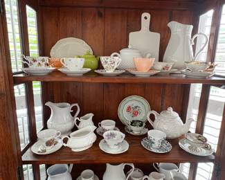 Vintage Bone China Tea Cups: Hammersley & Co, English Castle, Royal Essex, Royal Albert, Royal Castle China, Johnson Bros, Royal Sealy China, Crown Trent, By Appointment to HM The Queen & HM Queen Mary