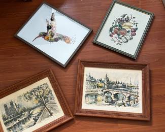 Framed Embroidered Print