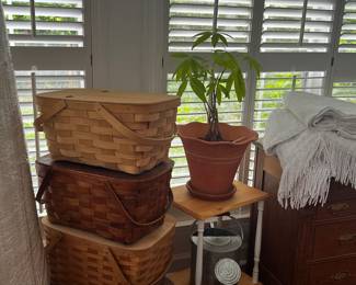 Vintage picnic baskets