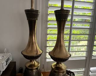 Brass table lamps