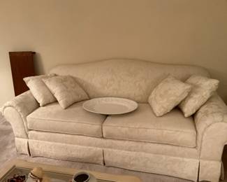 white living room couch