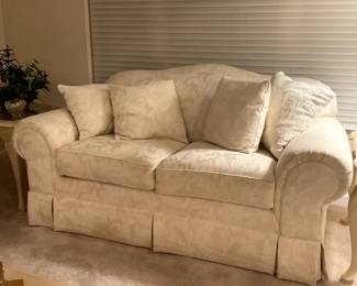 Beautiful white love seat