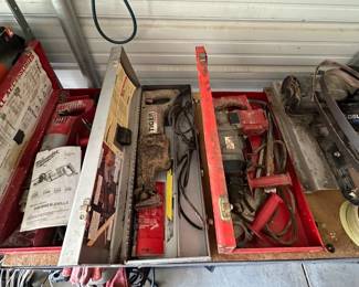 Milwaukee HD Hammer Drill, Milwaukee Rotary Hammer, Porter Cable Tiger Saw, Delta Belt Sander