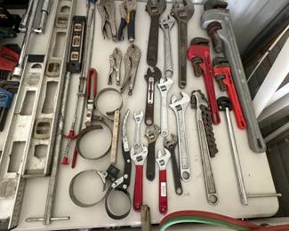 Pipe Wrenches, Adjustable Wrench, Levels