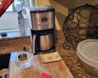 coffee and cutting board