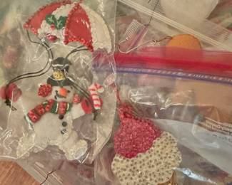 Vintage homemade Christmas Ornaments (TONS!!)