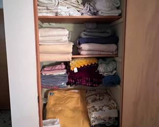 Blankets, linens