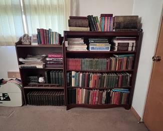 Book Shelves and vintage books