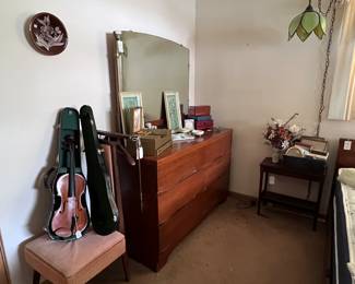 Dresser with mirror