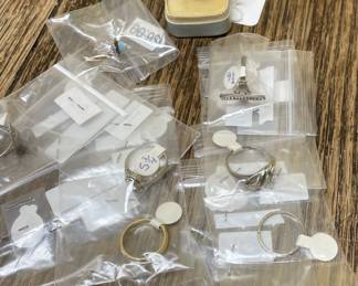 Sterling rings and charms