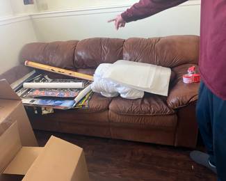 Leather couch