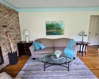 Beautiful Family Room Furniture & Area Rug