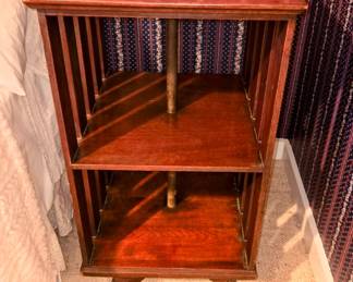 Rotating Wooden Side Table