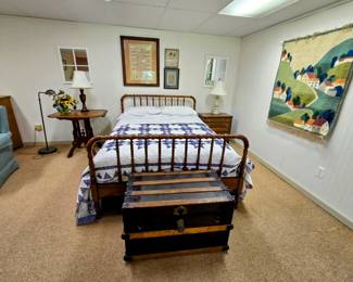 MCM Wooden Head & Foot Board full Bed