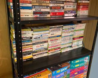 BASEMENT!!! Puzzles and Paperbacks!!!