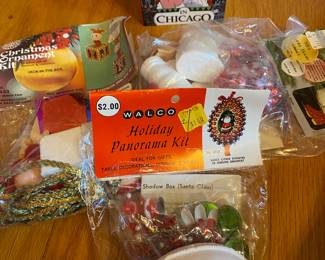 Vintage Sequin Styrofoam Christmas Ornaments Kits! NRFP
