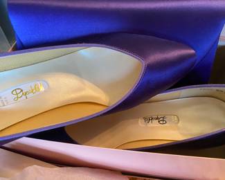 Vintage Purple Pumps with matching Clutch Purse