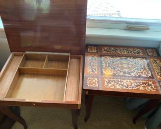 Vintage Italian Musical Nesting Tables, Made in Italy