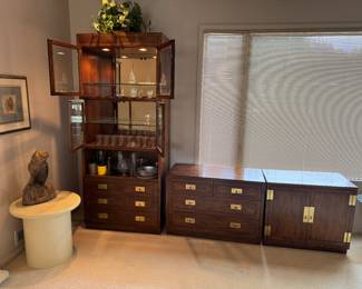 Lighted Cabinet, drawer cabinet, cabinet w/ doors (previously used for stereo equip and LPs