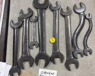 8 OPENEND WRENCHES VINTAGE