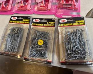 3 NEW PACKAGES OF NAILS