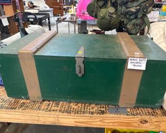 HEAVY DUTY WOODEN TRUNK