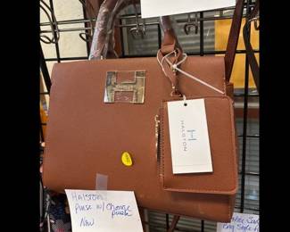 NEW HALSTON PURSE WITH CHANGE PURSE