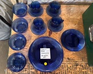 COBALT BLUE GLASSWARE