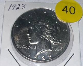 1923 SILVER PEACE DOLLAR