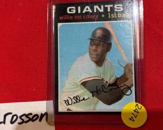 WILLIE MCCOVEY CARD