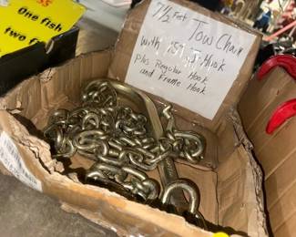 7.5 FEET TOW CHAIN WITH 15 HOOK