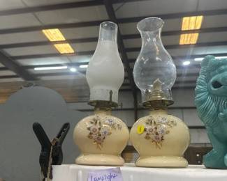 TWO OIL LAMPS