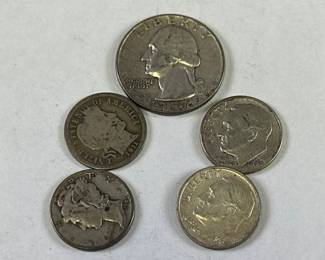 QUARTER, MERCURY , ROOSEVELT, BARBER DIMES