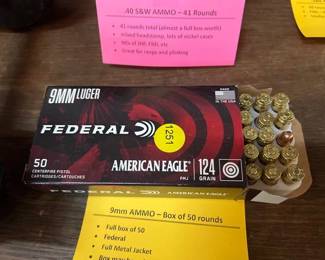 50 ROUNDS OF 9MM AMMO