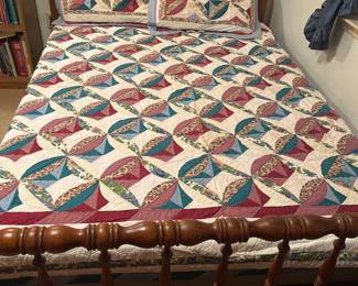 Vintage full size Head Board/Foot Board,Slats and Box Springs