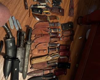 Many Knives of all Brands and sizes