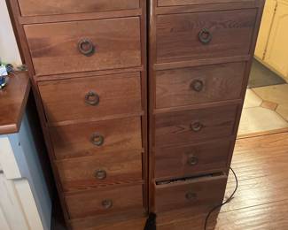 2 Wooden Cabinets