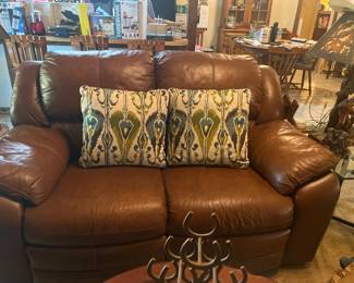 Leather Love Seat