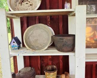 Enamel Bowls and Cast Iron