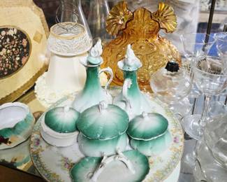 vintage condiment set