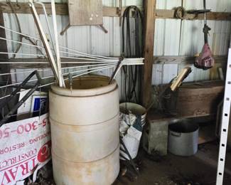 Rain Barrel and tools