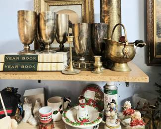 vintage brass, vintage Christmas