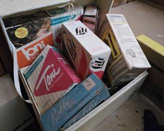 vintage merchandise boxes