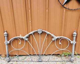 antique headboard