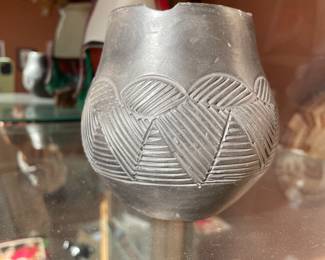 Black Pottery with dull surface