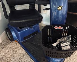 Golden Companion 3-Wheel Scooter; Battery operated; one charge=12 miles; supports up to 400 lbs.